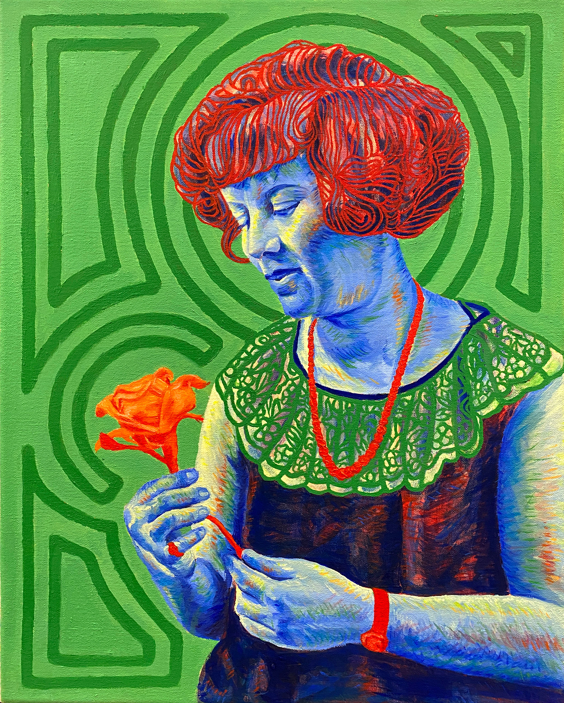 Lady With Rose